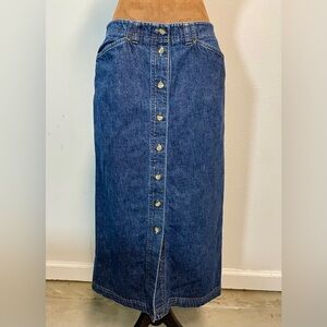 Jones New York Blue Denim Skirt, Size 12P